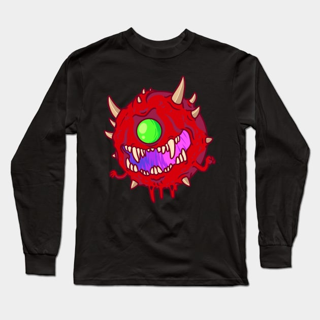 Doom Cacodemon Long Sleeve T-Shirt by Noiscin